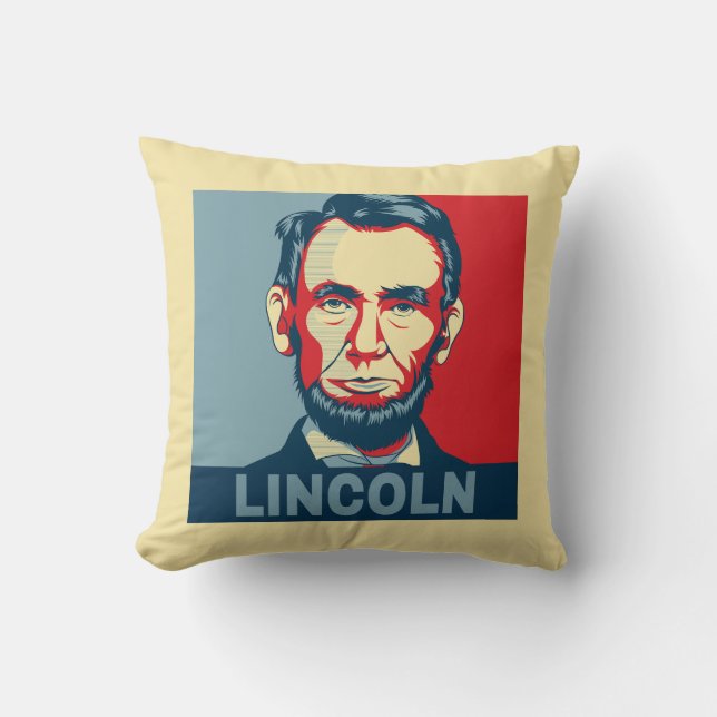 Abraham Lincoln US Präsident Hope Style Kissen (Vorderseite)