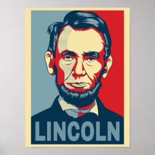 Abraham Lincoln US Präsident Hope Style Poster