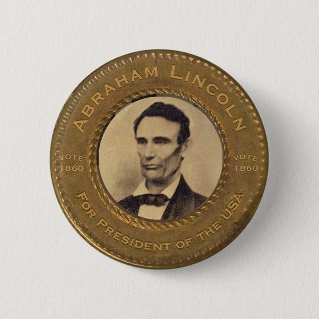 Abraham Lincoln Wahlkampfbutton Button (Vorderseite)