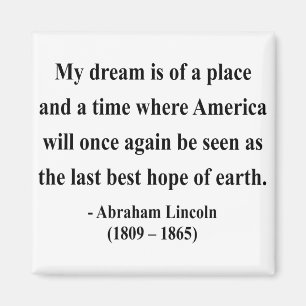 Abraham Lincoln-Zitat 10a Magnet