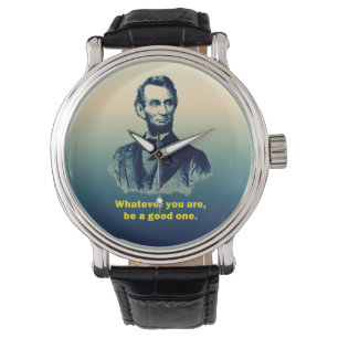 Abraham-Lincoln-Zitat Armbanduhr