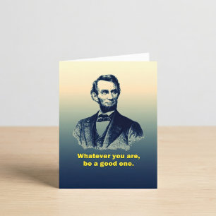 Abraham-Lincoln-Zitat Karte