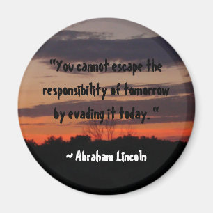 Abraham Lincoln-Zitat Magnet