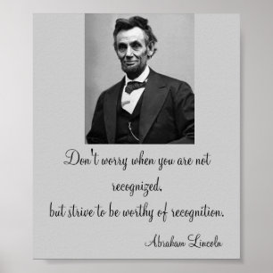 Abraham Lincoln Zitat Poster