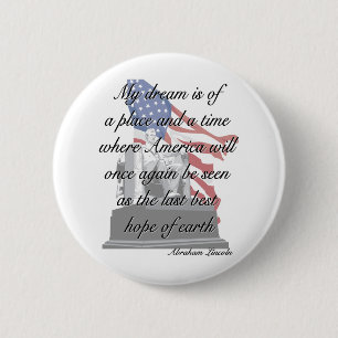 Abraham Lincoln-Zitatknopf Button