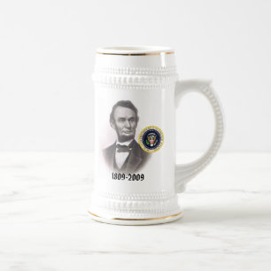 Abraham Lincoln-zweihundertjähriges Gedenk Bierglas