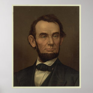 Abraham- Lincolnbild gerahmt Poster