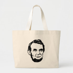 Abraham- Lincolnporträt-Taschen-Tasche Jumbo Stoffbeutel
