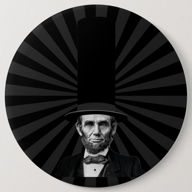 Abraham Lincolnpräsidentenmode-Aussage Button (Vorderseite)