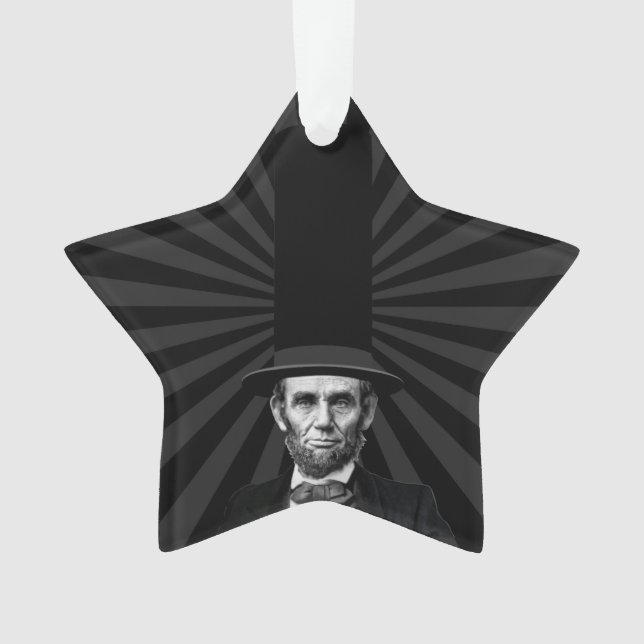 Abraham Lincolnpräsidentenmode-Aussage Ornament (Vorderseite)