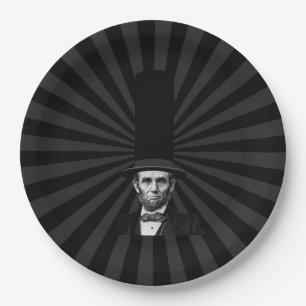 Abraham Lincolnpräsidentenmode-Aussage Pappteller