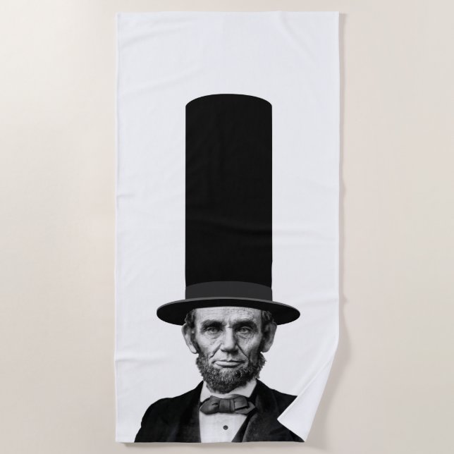 Abraham Lincolnpräsidentenmode-Aussage Strandtuch (Vorderseite)