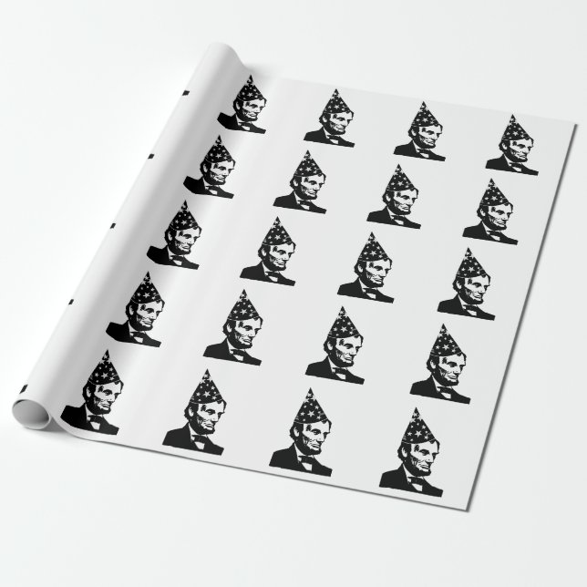 Abraham Lincolns Geburtstag Geschenkpapier (Ungerollt)