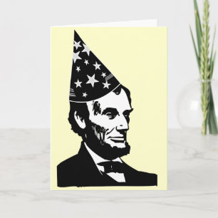 Abraham Lincolns Geburtstag Karte