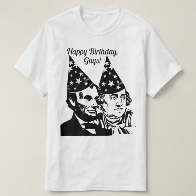 Abraham Lincolns Geburtstag T-Shirt (Design vorne)
