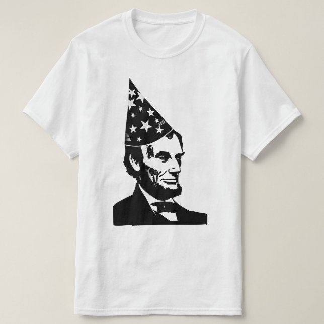 Abraham Lincolns Geburtstag T-Shirt (Design vorne)