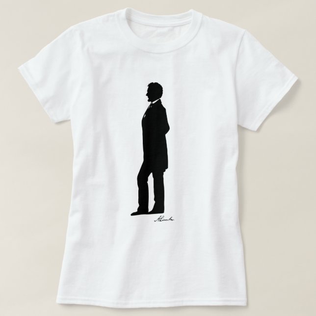 Abraham- LincolnSilhouette T-Shirt (Design vorne)