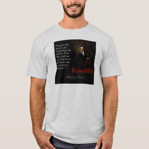 Abraham Lincolnzitat u. -porträt T-Shirt