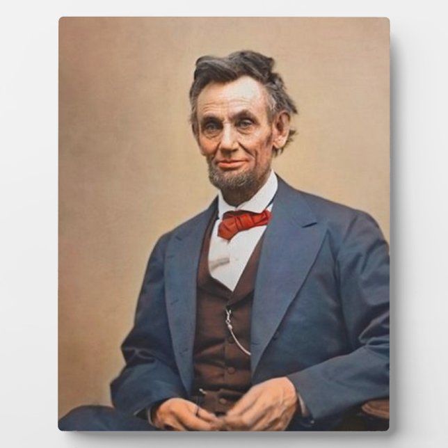 Abraham Lincolon Fotoplatte (Vorderseite)