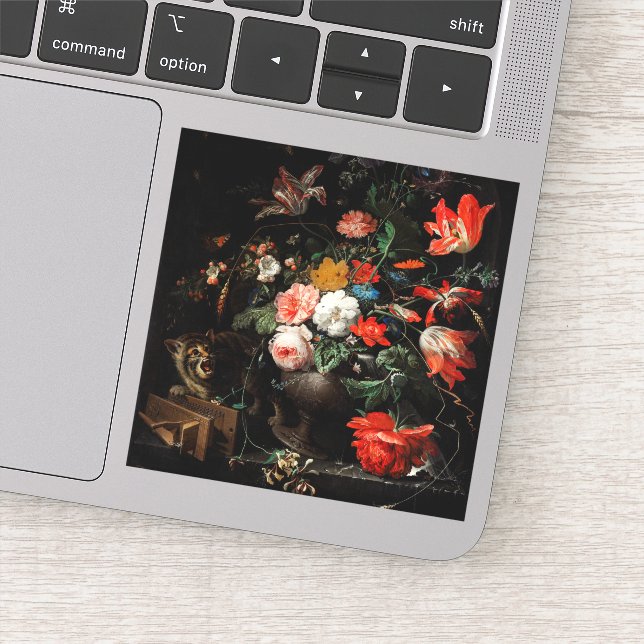 Abraham Mignon The Overwente Bouquet. floral Aufkleber (Detail)