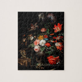 Abraham Mignon The Overwente Bouquet. floral Puzzle