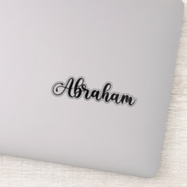 Abraham Name - Handgeschriebene Kalligrafie Aufkleber