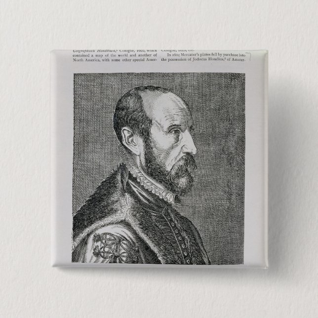 Abraham Ortelius Button (Vorderseite)