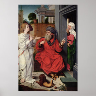 Abraham, Sara und ein Engel, c.1520 Poster
