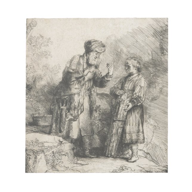 Abraham und Isaac Notizblock (Vorderseite)