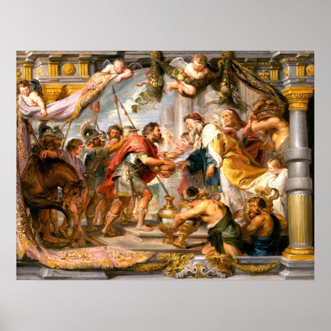Abraham und Melchizedek - Rubens Fine Art Poster (Vorne)