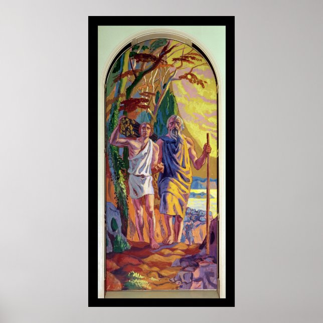 Abraham wird Isaac seinen Sohn anbieten Poster (Vorne)