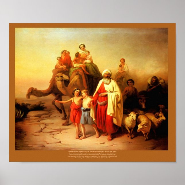 Abraham's Journey Josef Molnar Reproduction Poster (Vorne)
