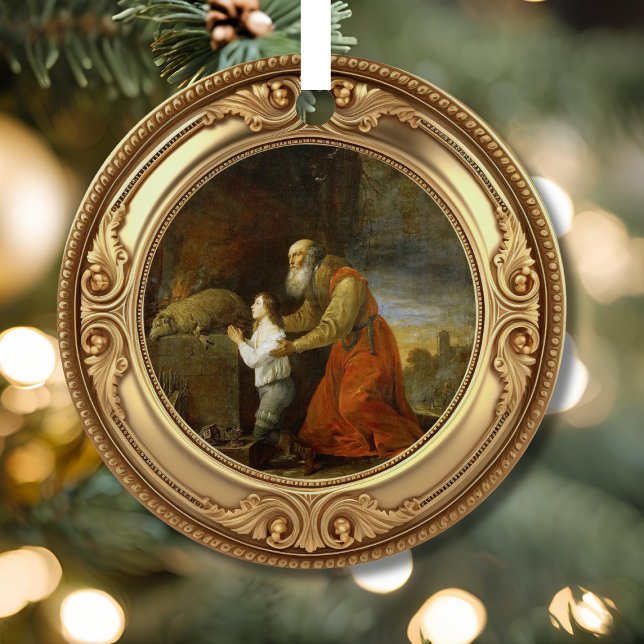 Abraham's Sacrifice Advent Jesse Tree Ornament Aus Metall (Von Creator hochgeladen)