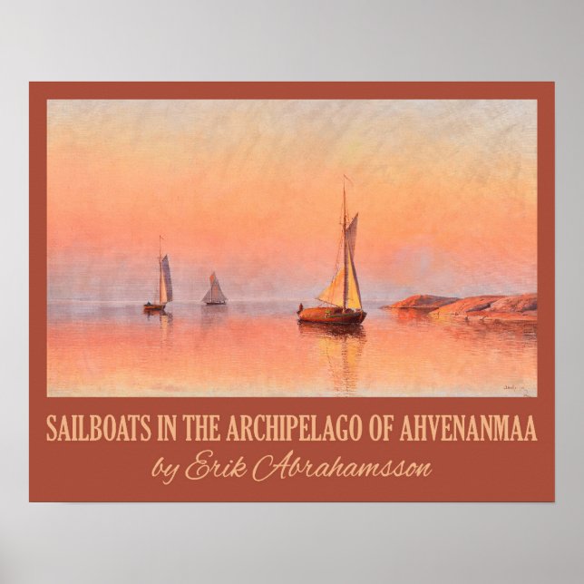 Abrahamssons Sailboats-Kunstposter Poster (Vorne)