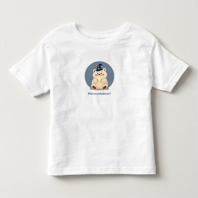 Abrakadabear! Niedlicher Zauberbär Kinder T - Shir Kleinkind T-shirt (Vorderseite)