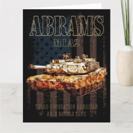 Abrams M1A2 MBT United Staaten Main Battle Tank Dankeskarte