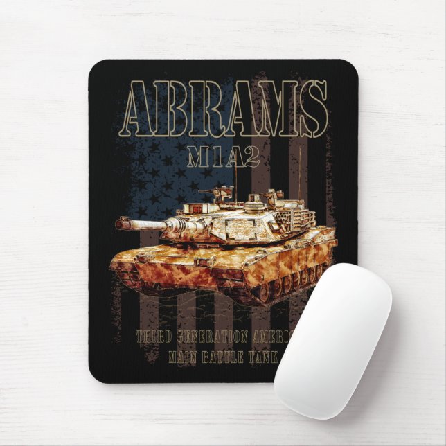 Abrams M1A2 MBT United Staaten Main Battle Tank Mousepad (Mit Mouse)