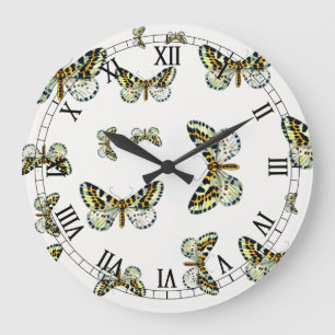 Abraxas grossulariata The Magpie Moth Color Image Große Wanduhr