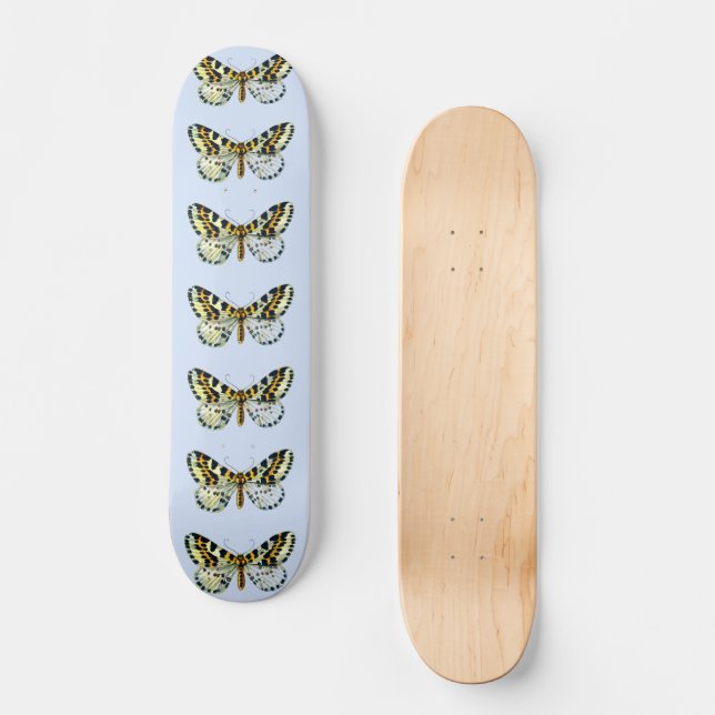 Abraxas grossulariata The Magpie Moth Color Image Skateboard (Vorderseite)