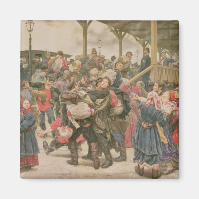 Abreise in den Krieg, 1888 Magnet (Vorne)