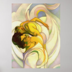 Abreise in eine andere Welt Abstrakter Kunst Poster