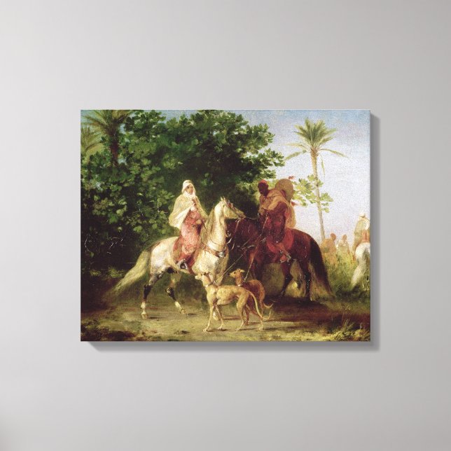 Abreise zur Jagd Leinwanddruck (Vorderseite)