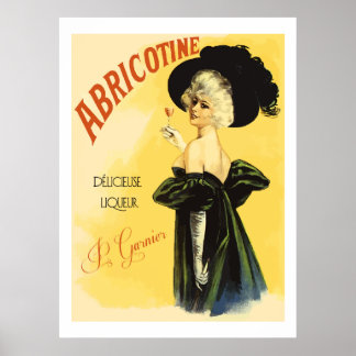 Abricotin (Vintage, wiederhergestellt-franz. Liquo Poster