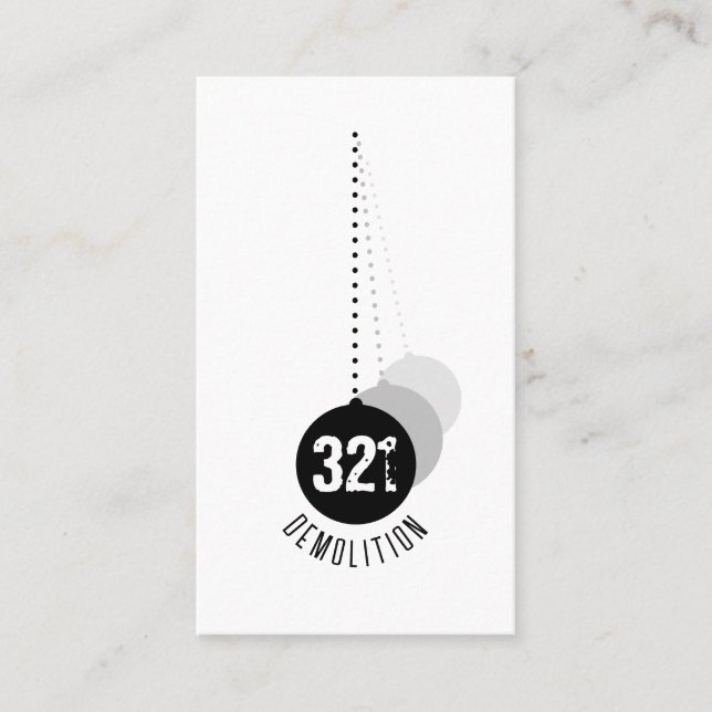 Abrissexperte Business Card v2 Visitenkarte (Vorderseite)