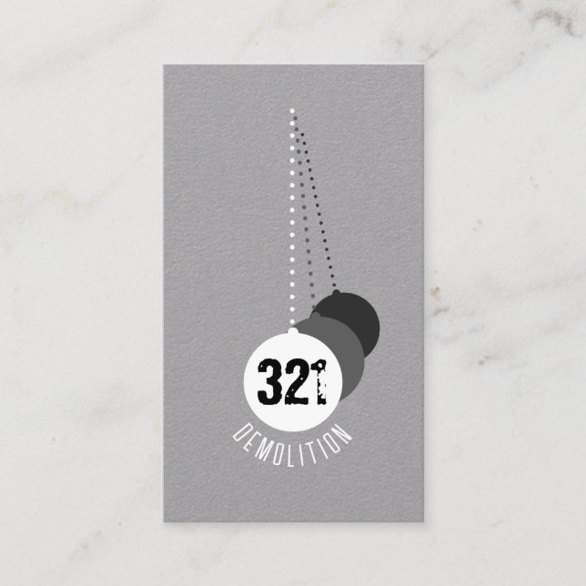 Abrissexperte Business Card v3 Visitenkarte (Vorderseite)