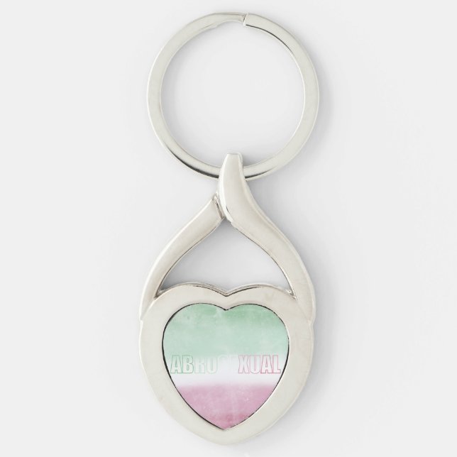 Abrosexual pride flag key ring schlüsselanhänger (Vorderseite)