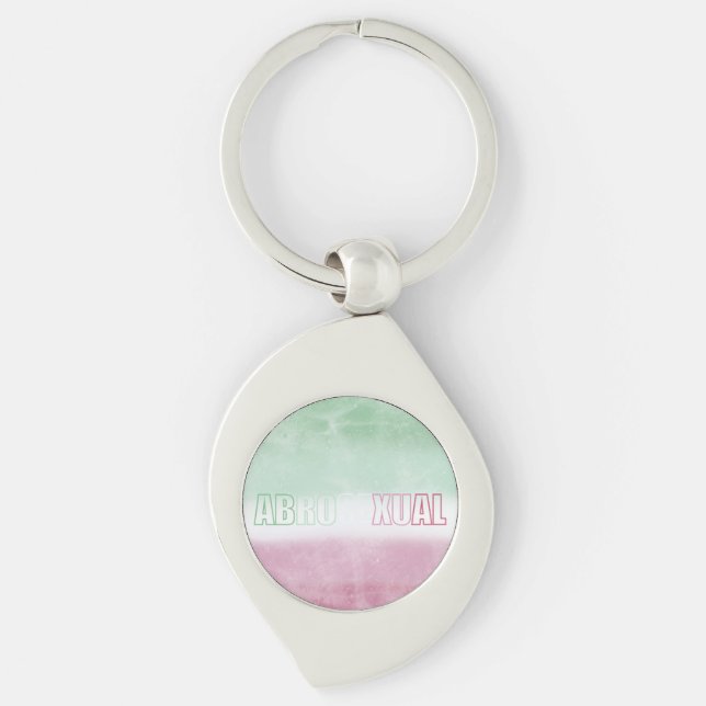 Abrosexual pride flag key ring schlüsselanhänger (Vorderseite)