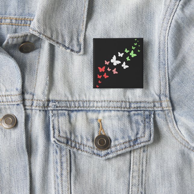 Abrosexual Schmetterlingsstolz Button (Beispiel)