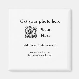Abrufen Ihres Foto-Scan QR Website E-E-Mail-Adress Magnet