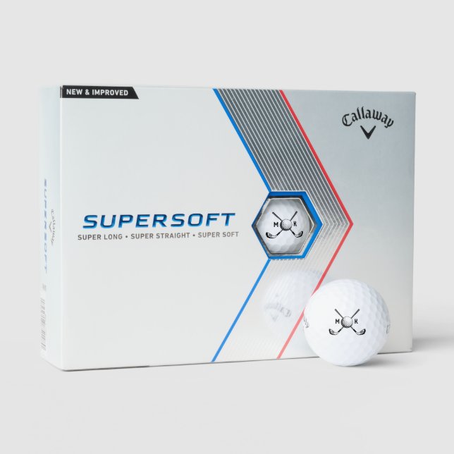 Abrufende, Personalisierte Individuelle Name-Initi Golfball (Verpackung)